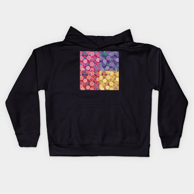 Dots and Circles Cubed 2 Kids Hoodie by Bellewood222